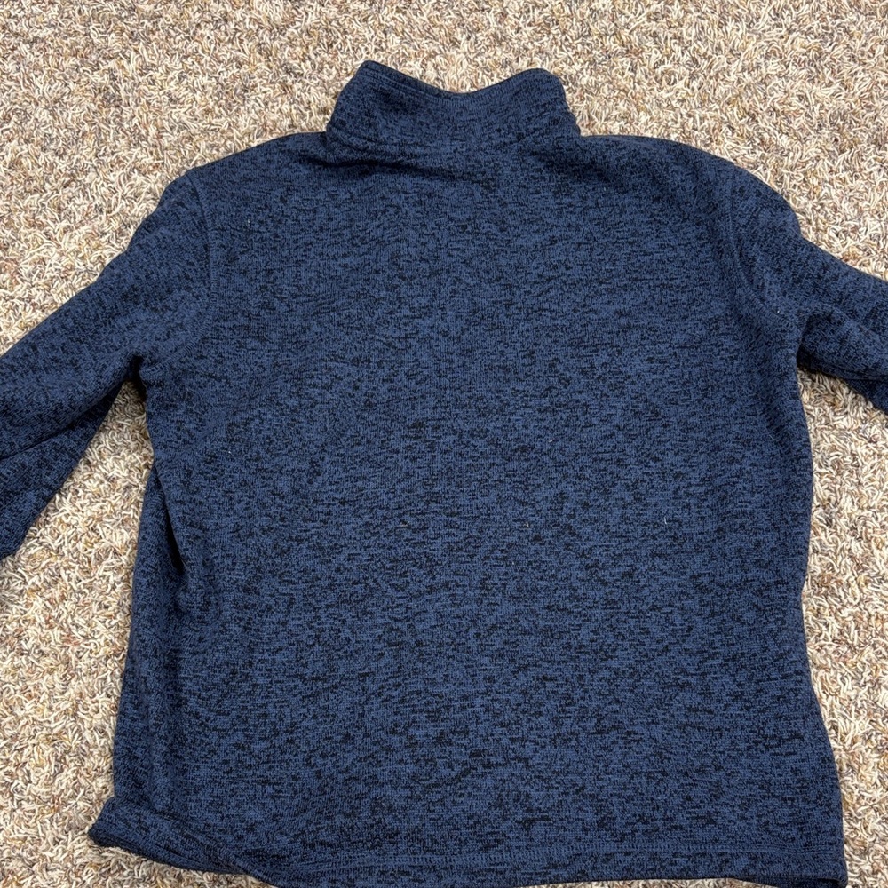 Eddie Bauer Men's 1/4 Quarter Zip Blue - Picture 3 of 4